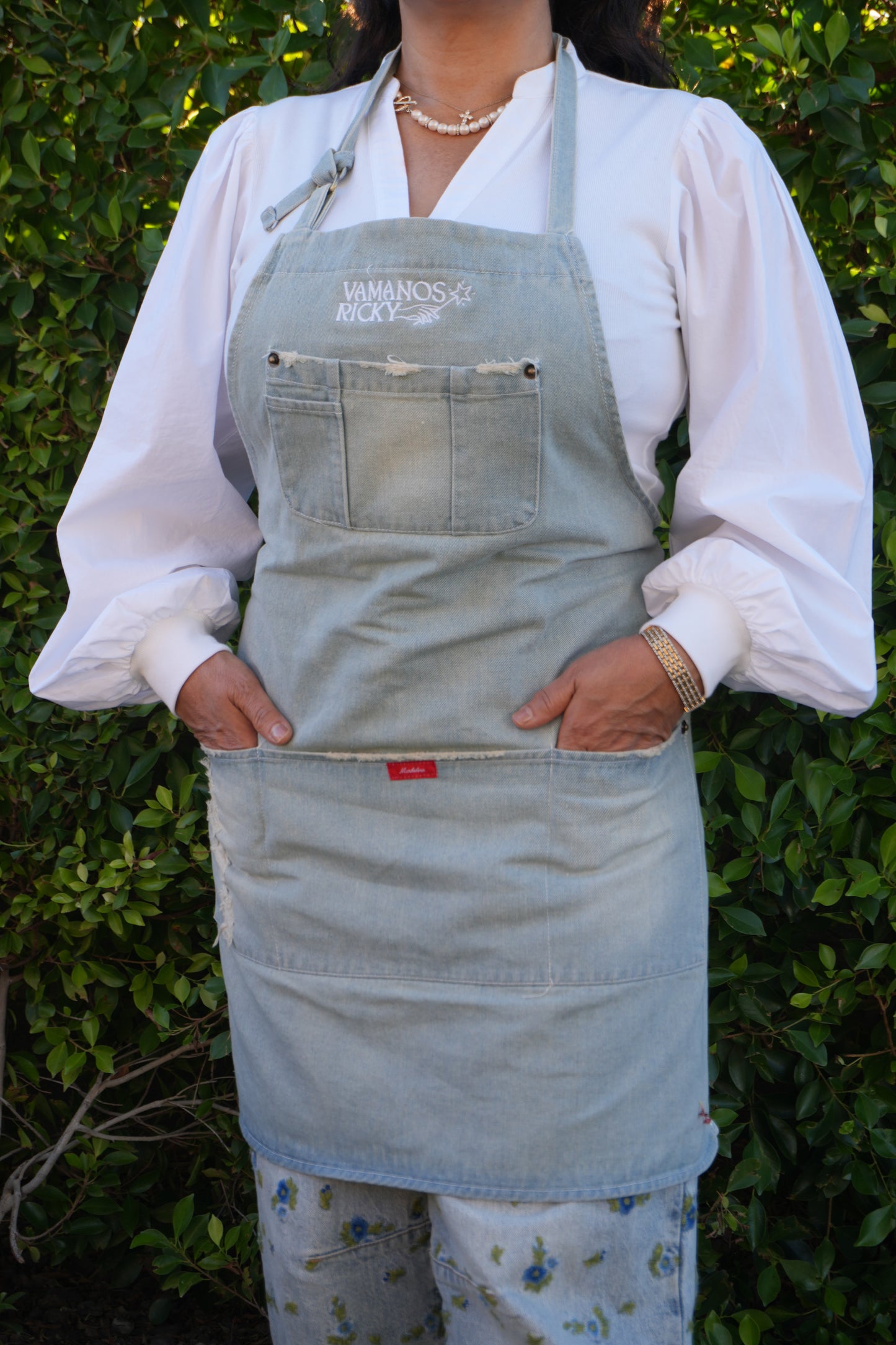 'VAMANOS RICKY' DENIM APRON'S