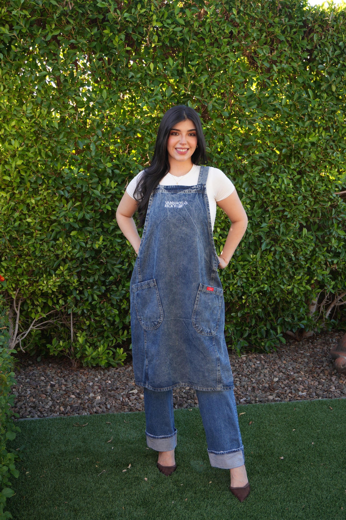 'VAMANOS RICKY' DENIM APRON'S